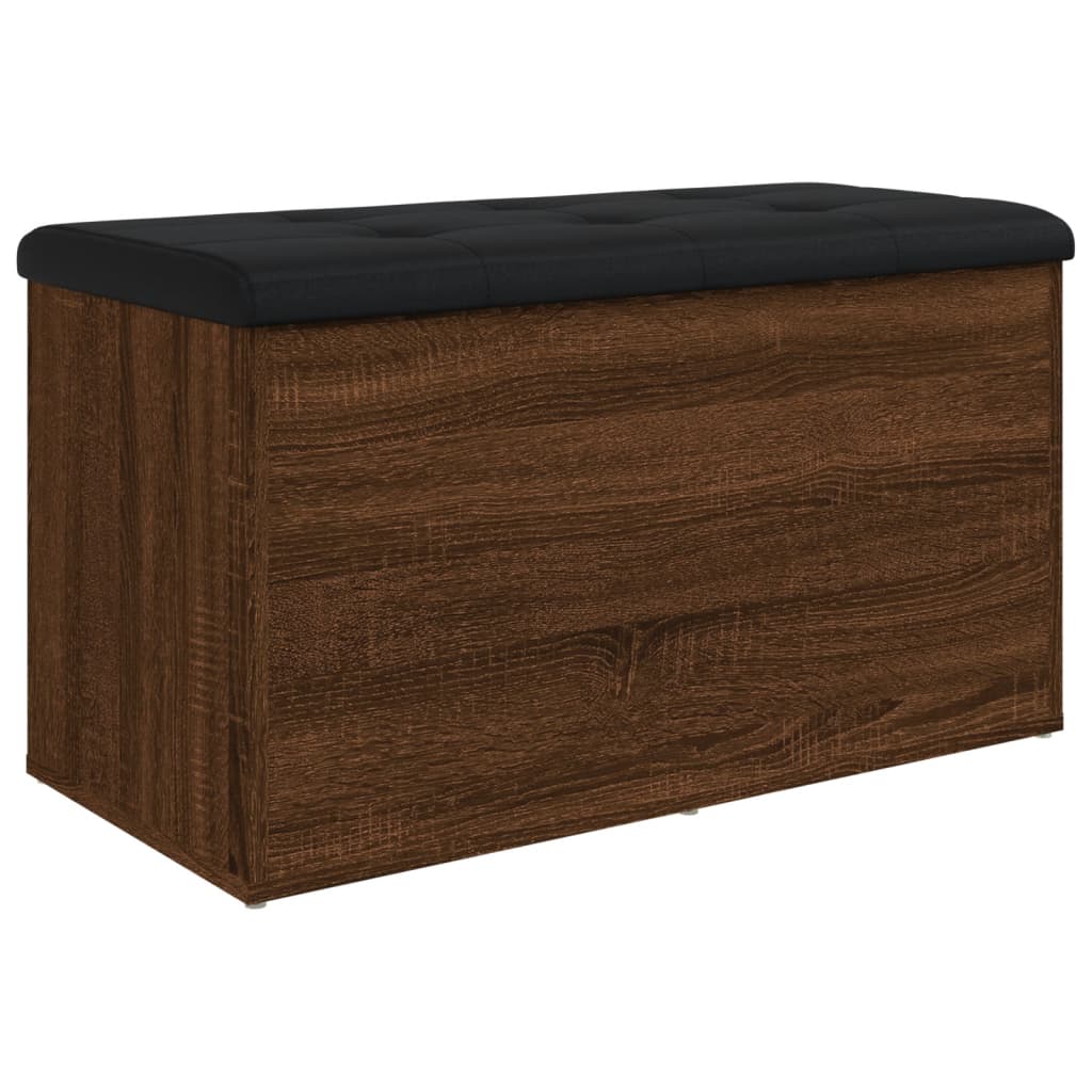 Banc de rangement avec coffre intégré | Meuble d'entrée en bois d'ingénierie solide