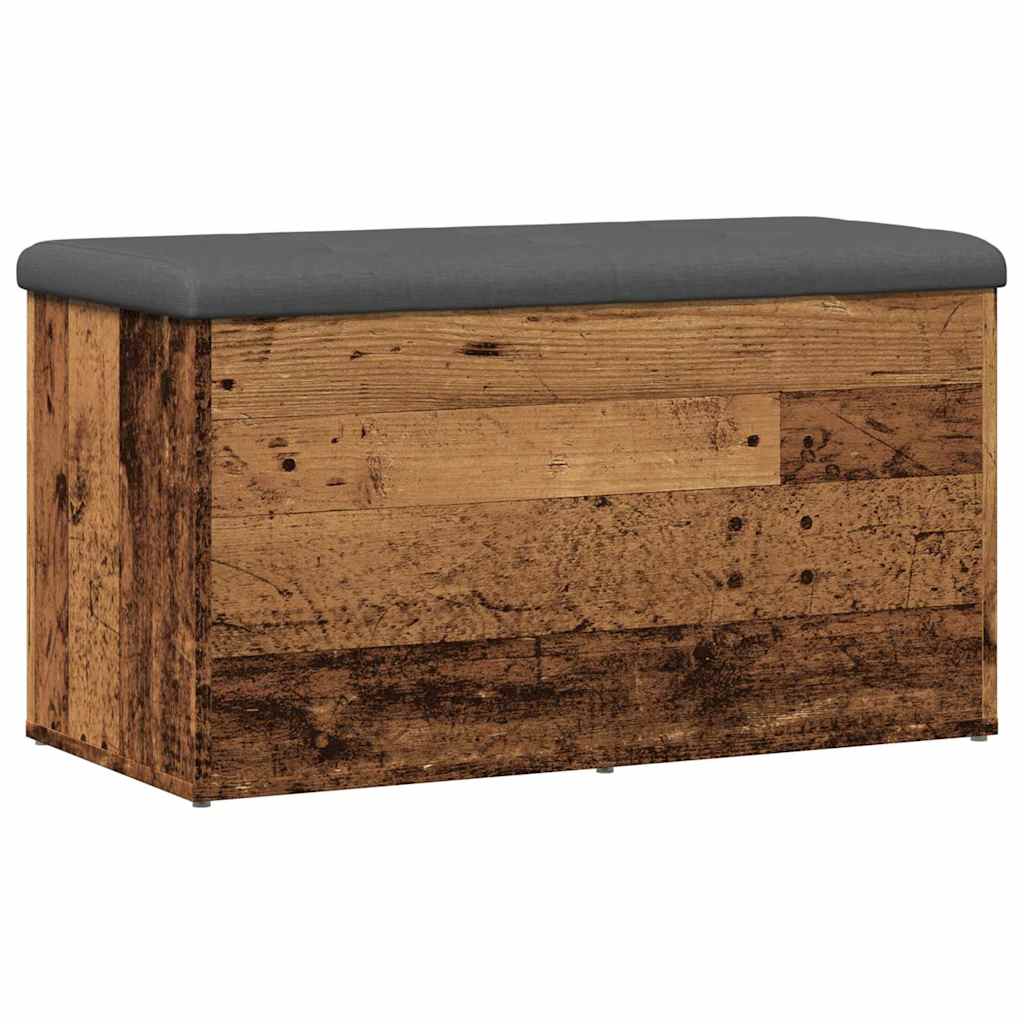Banc de rangement avec coffre intégré | Meuble d'entrée en bois d'ingénierie solide