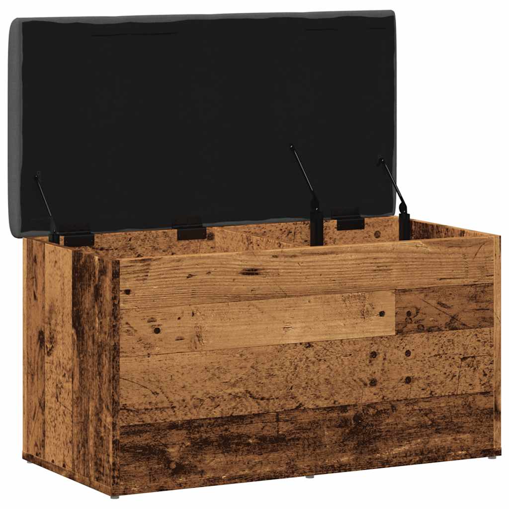 Banc de rangement avec coffre intégré | Meuble d'entrée en bois d'ingénierie solide