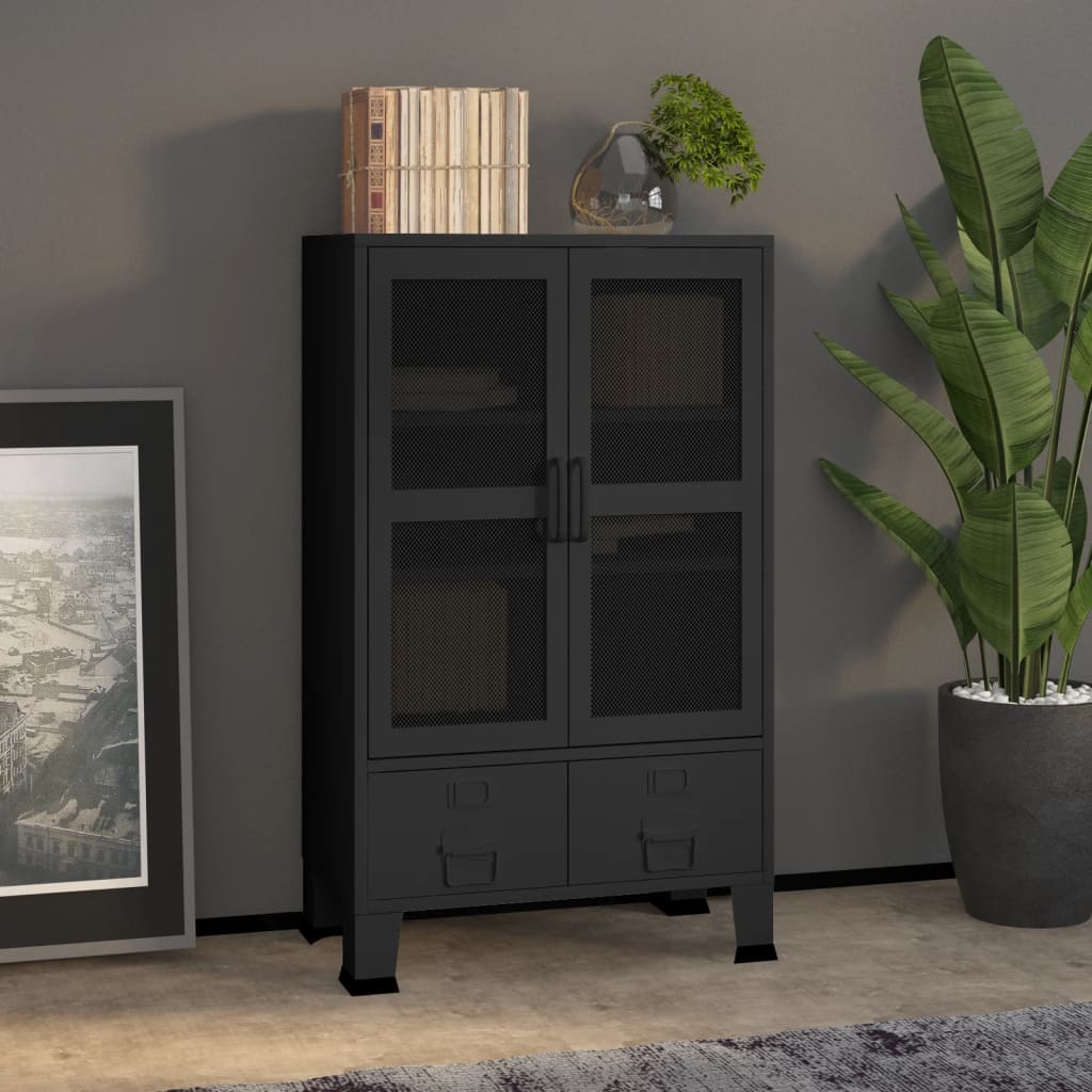 Coffre De Rangement Industriel 70X40X115 Cm Métal