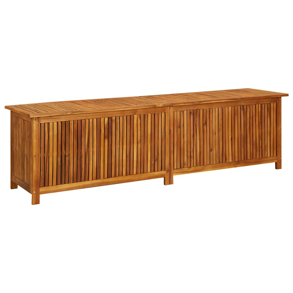 Coffre de rangement de jardin 90x50x58 cm bois d'acacia massif