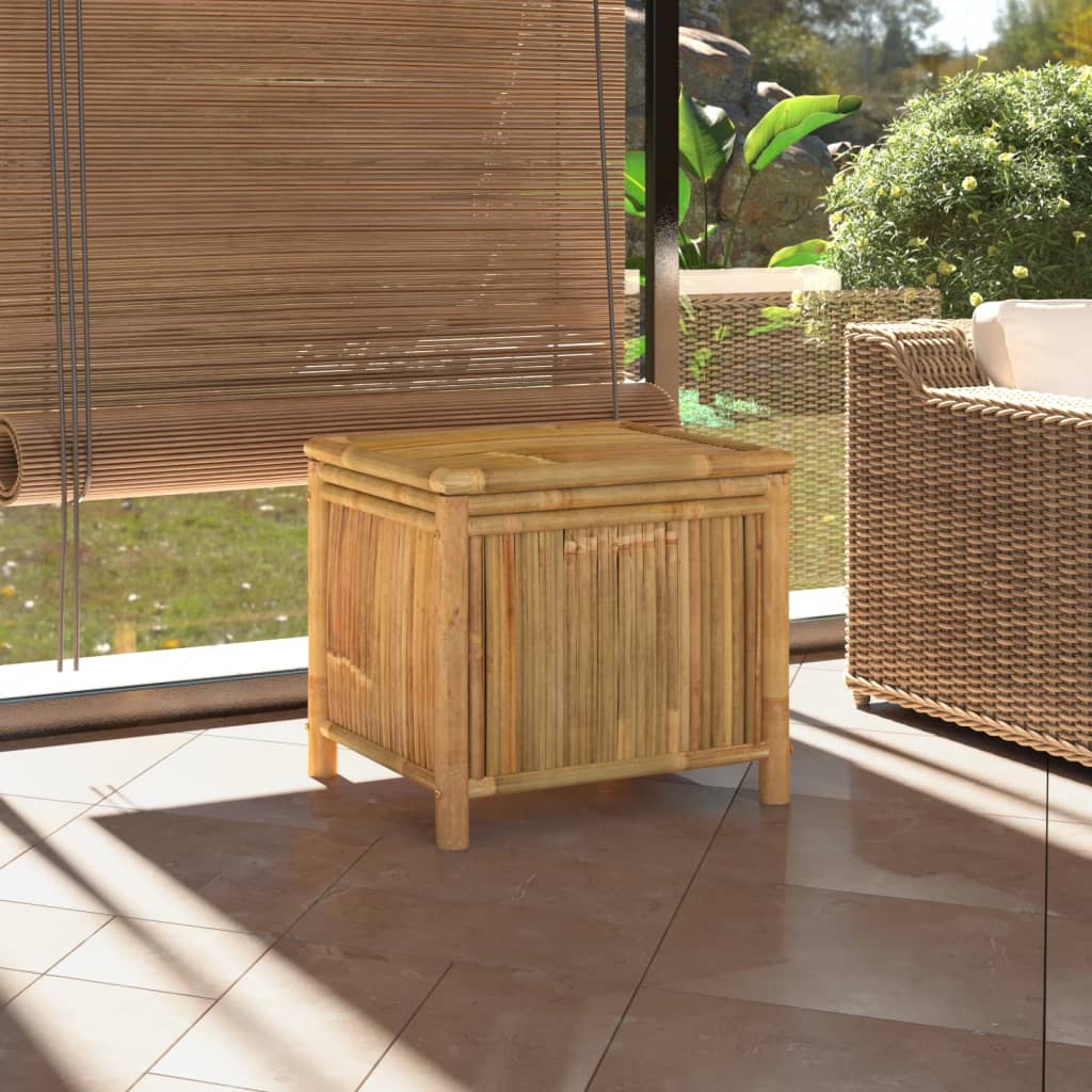 Coffre de rangement de jardin 60x52x55 cm Bambou