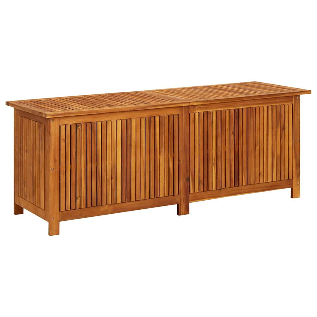 Coffre de rangement de jardin 90x50x58 cm bois d'acacia massif