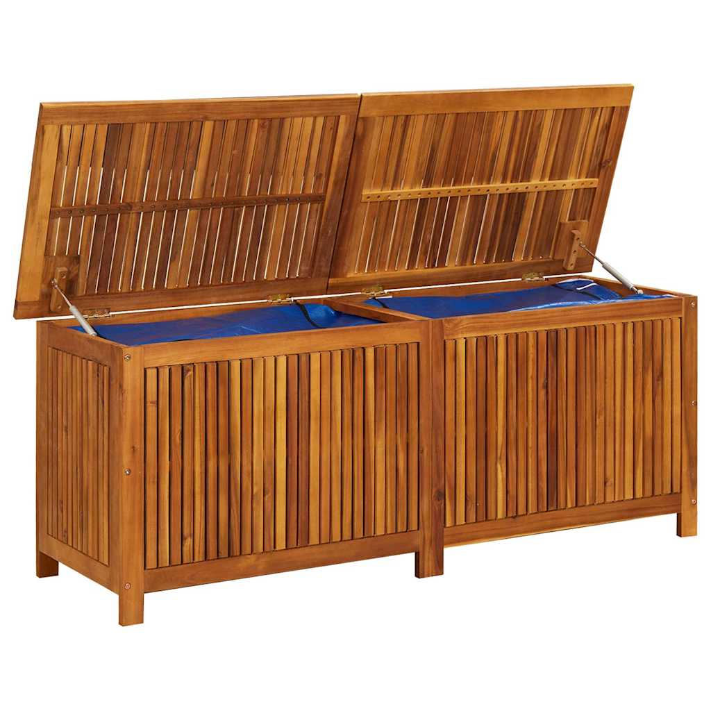 Coffre de rangement de jardin 90x50x58 cm bois d'acacia massif