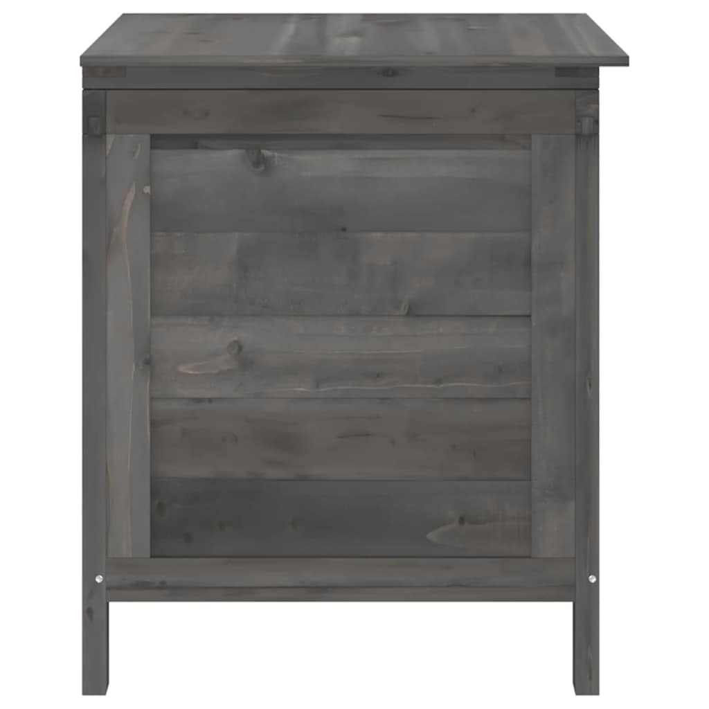 Coffre de rangement extérieur anthracite - vue d'ambiance jardin