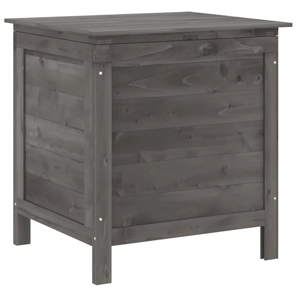 Coffre de jardin bois anthracite Maison du Coffre - vue alternative