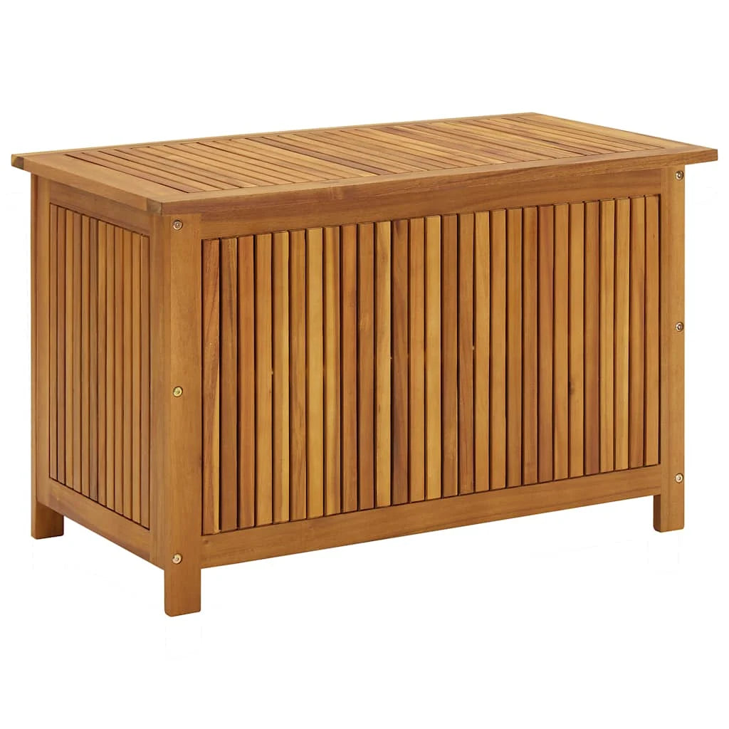 Coffre de rangement de jardin 90x50x58 cm bois d'acacia massif
