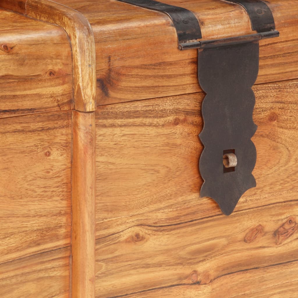 Coffre de rangement 90x40x40 cm Bois d'acacia solide