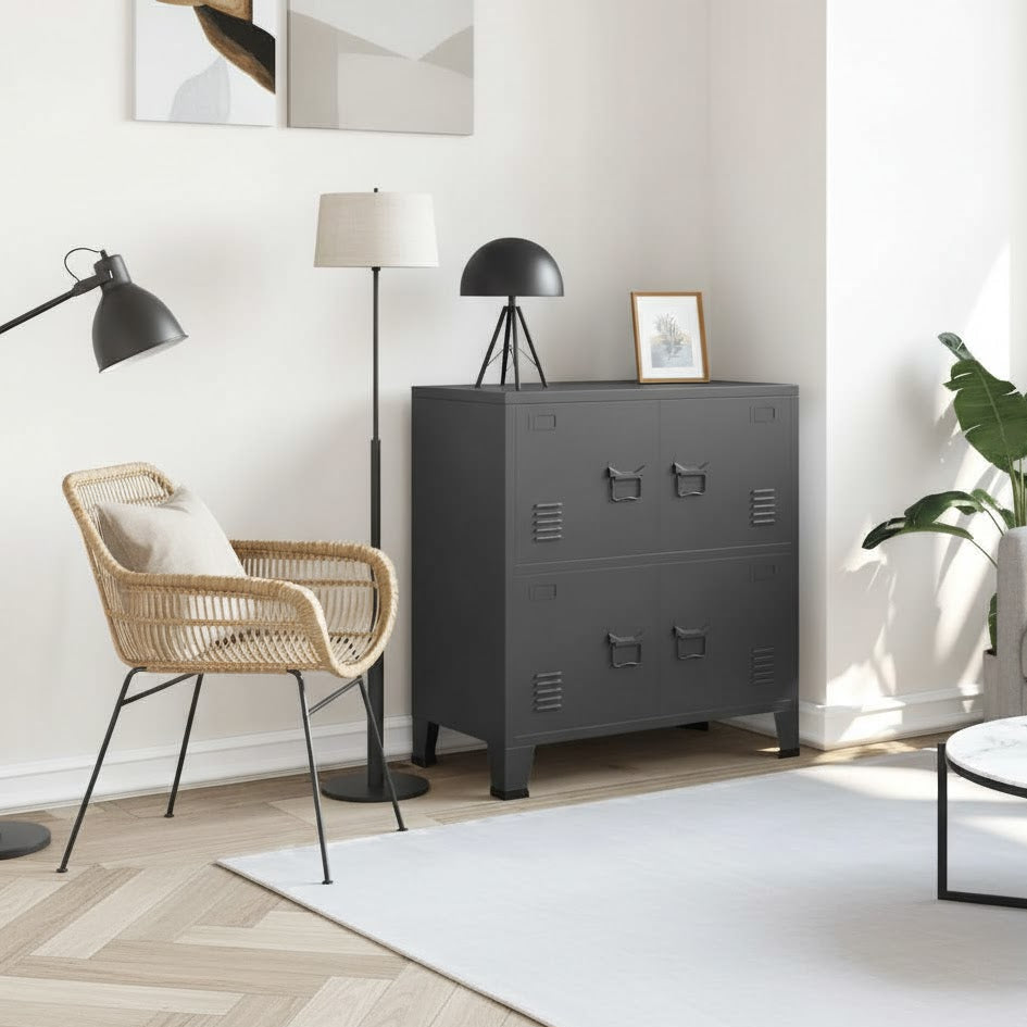 Coffre De Rangement Industriel 75X40X Acier