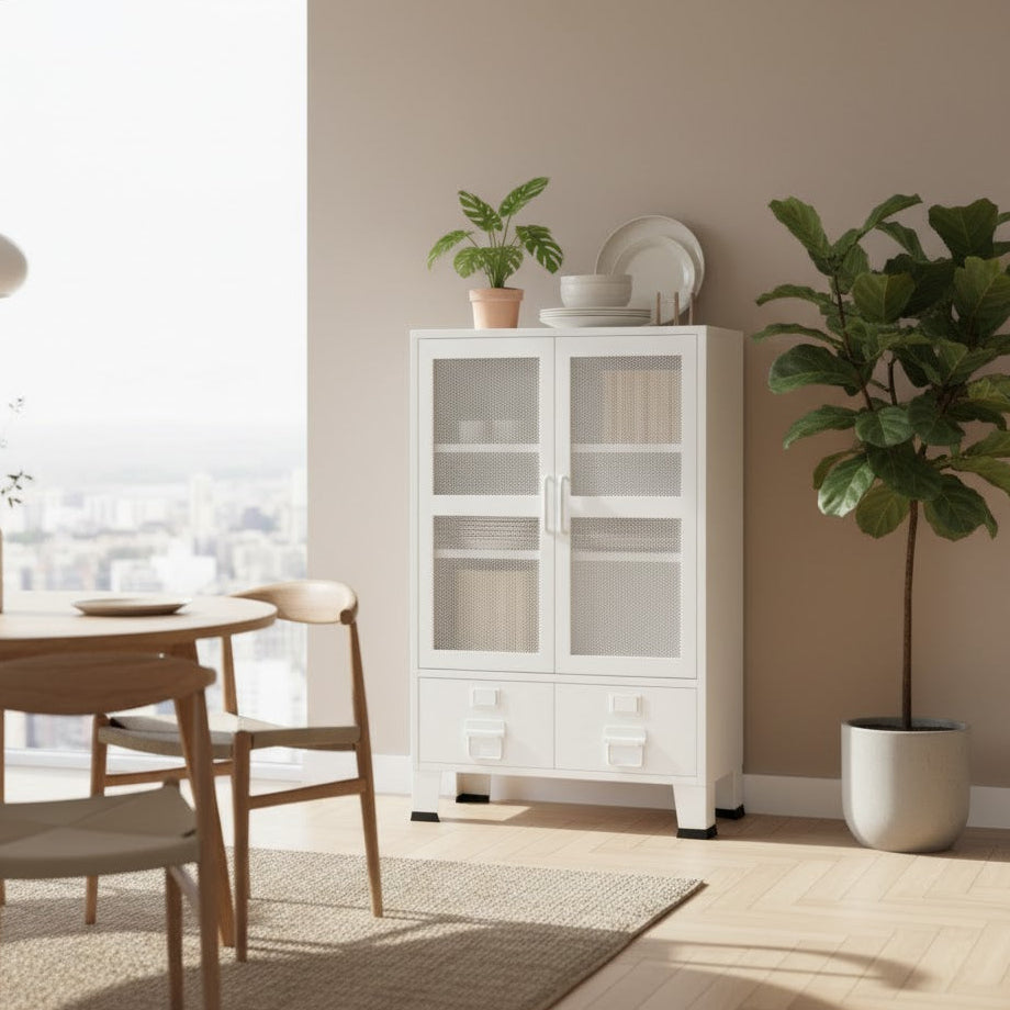 Coffre De Rangement Industriel 70X40X115 Cm Métal